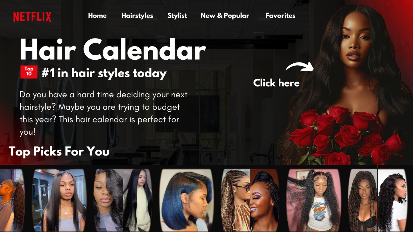 Hair Calendar Template