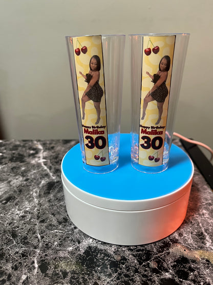 Plastic Cups, Foam Cups, or Shot Glasses (tall or short)