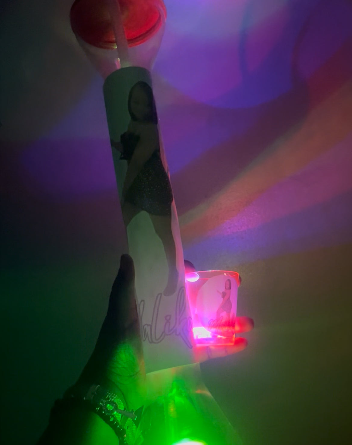 Light Up Yard Cup & Shot Glass